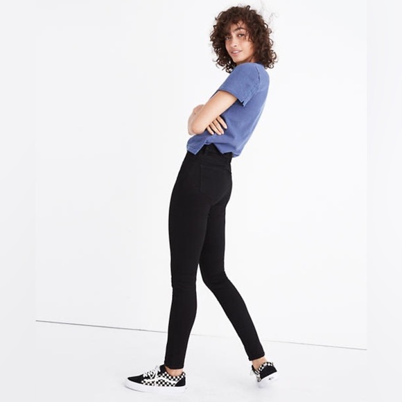 Madewell High Rise Black Jeans - Picture 2 of 6